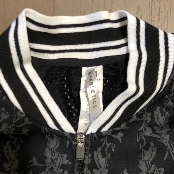 Fabletics Tia Floral Bomber Jacket with Mesh Back - Picture 3 of 7